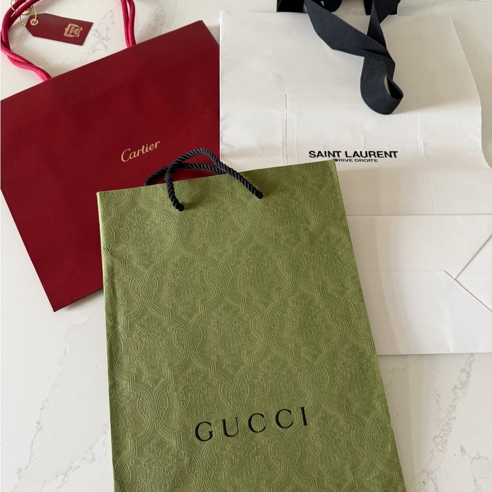Gucci Olive Green Textured Bag